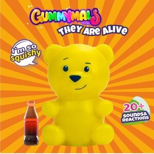 NWT Gummymals Interactive Super Squishy Gummy Bear Over 20 Sounds & reactions
